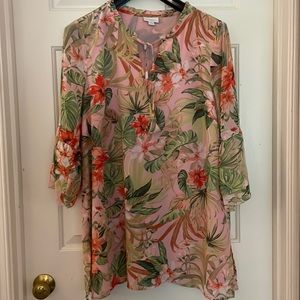 J. Jill chiffon tunic L EUC